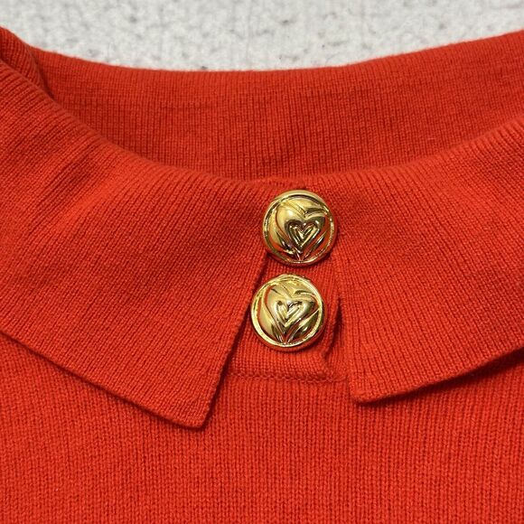 Vintage Escada Margaretha Ley Womens 40 Wool + Cashmere Collared Sweater Germany - Picture 5 of 13